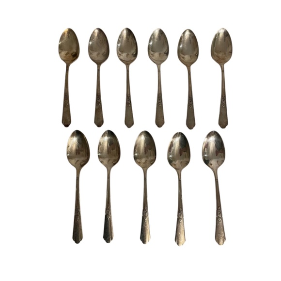 Oneida S.L. &‎ G.H. Rogers Encore Silverplate 51 Pcs Flatware Silverware Set - Picture 10 of 14